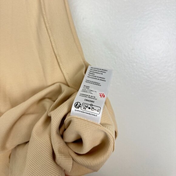 FREE PEOPLE We The Free Kate Tee in Bleached Sand Size Large - Picture 7 of 13